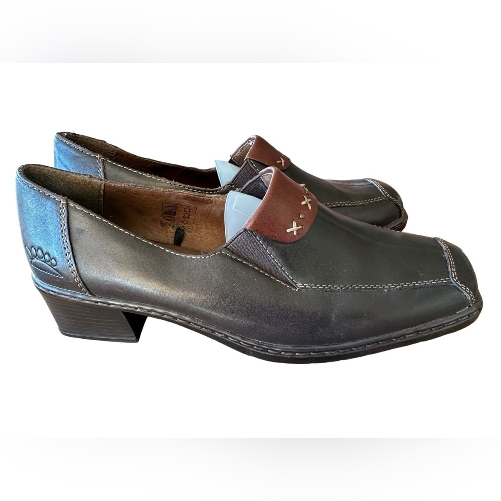 Spring‎ Step Women’s Loafers Black Brown Block Heel Size EU 39 | US 8.5